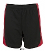 Pantalon Futbol Olimpico Sols - Color Negro/Rojo